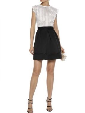 Catherine Deane Ina Dress NWT | 6 | Structured Skirt Lace Bodice